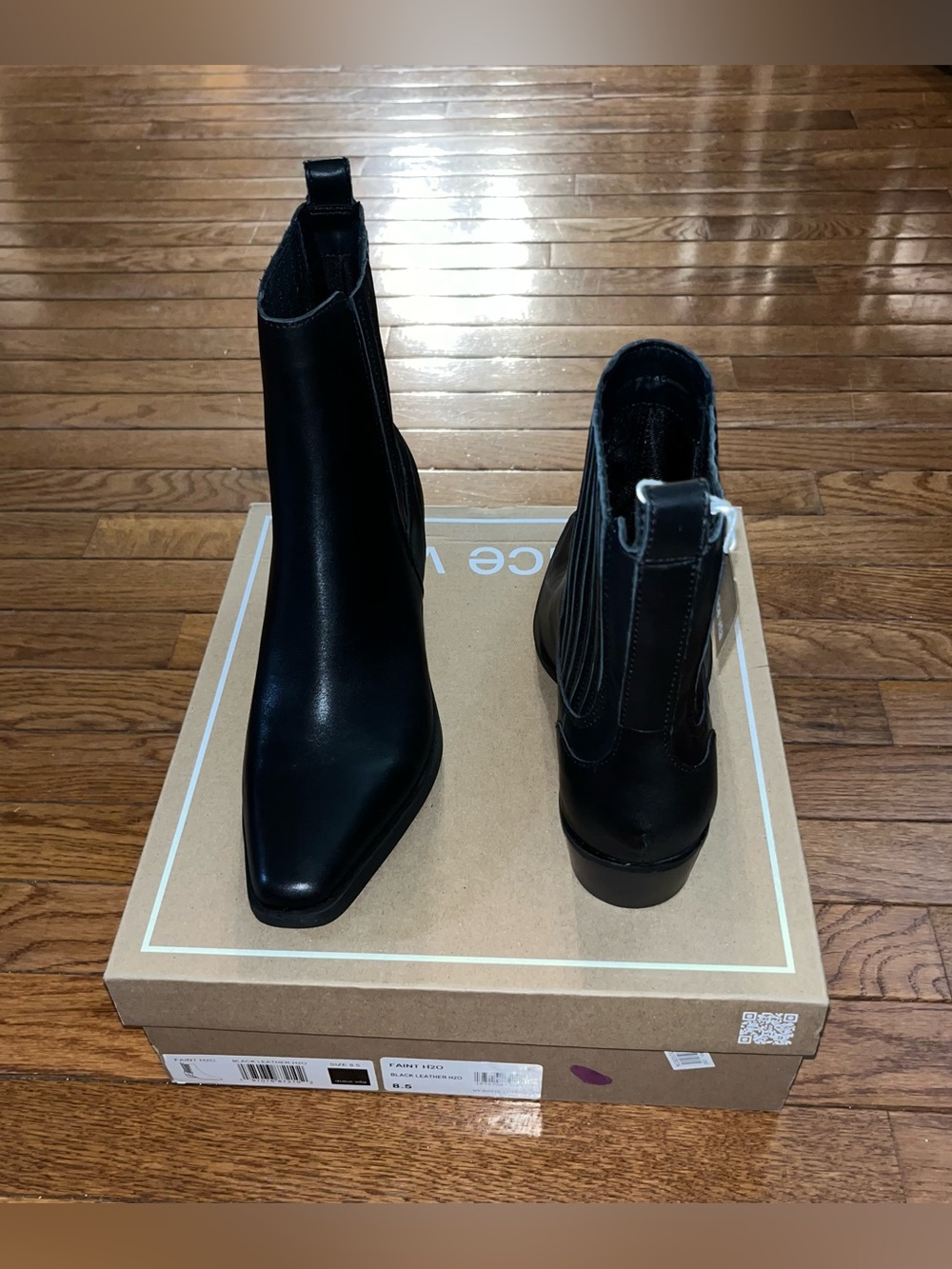 Dolce Vita Faint H20 Waterproof Chelsea Boot Dark Black Leather H20 Women’s 8.5 - Picture 8 of 13